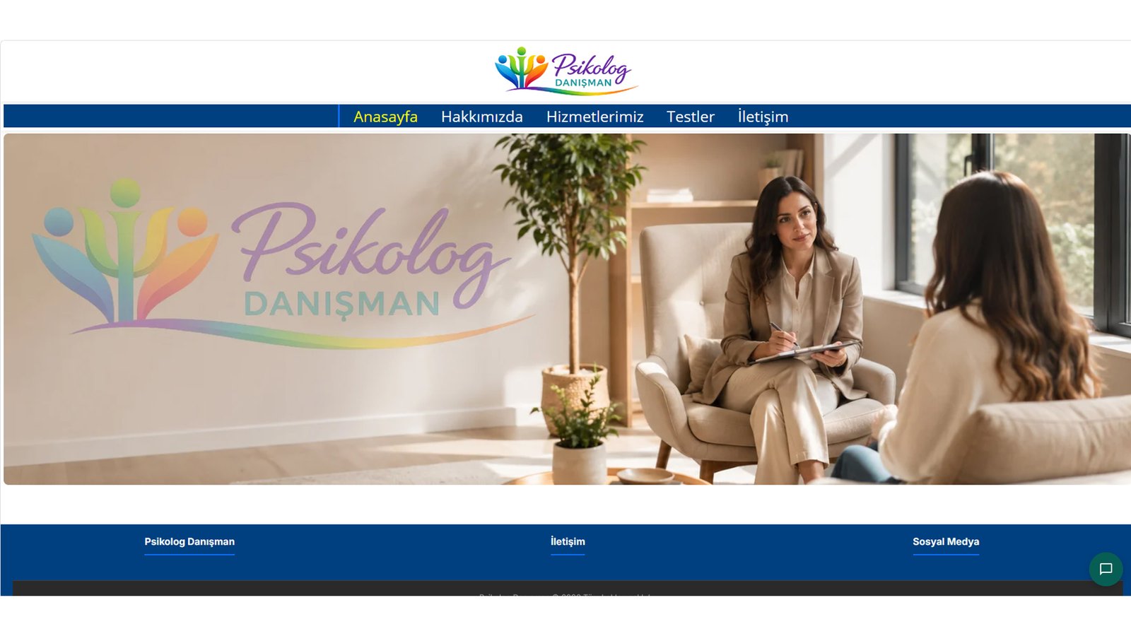 Psikolog Danışma Websitesi Tasarımı